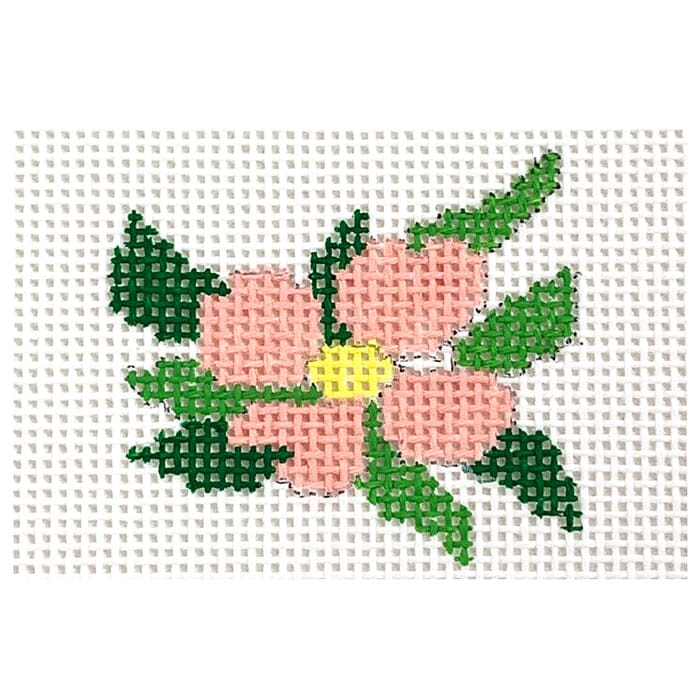 Pink Dogwood Insert Painted Canvas Kristine Kingston  - 1