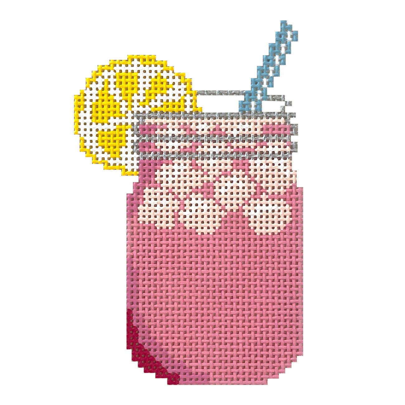 Pink Lemonade Painted Canvas Atlantic Blue Canvas  - 1