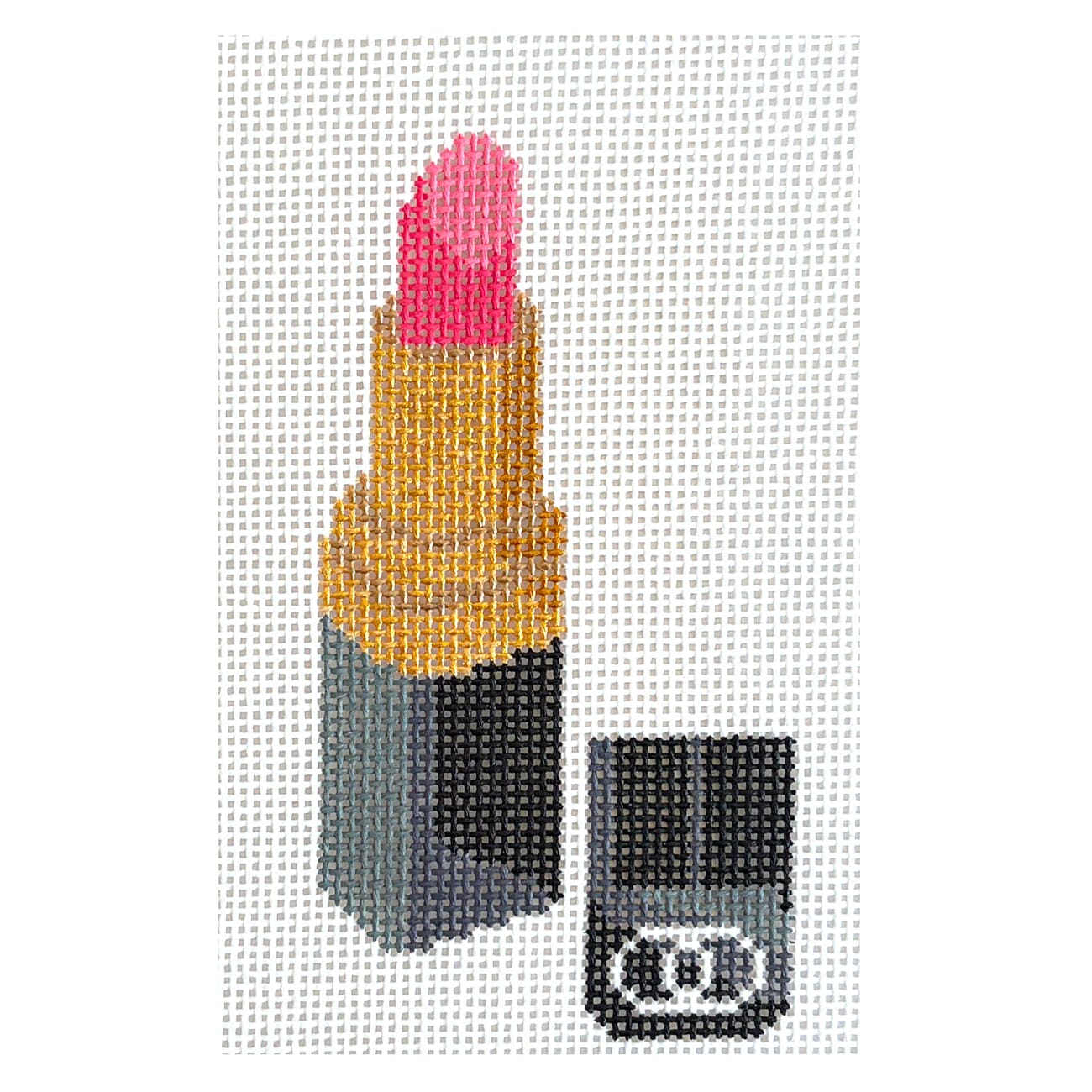 Pink Lipstick Printed Canvas Prepsetter  - 1