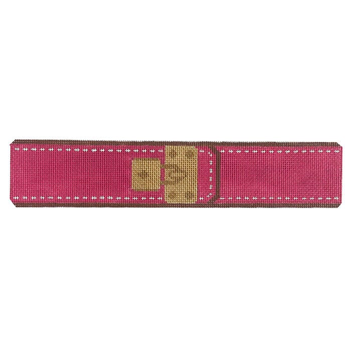 Pink Lock Bracelet Painted Canvas Rachel Donley 
