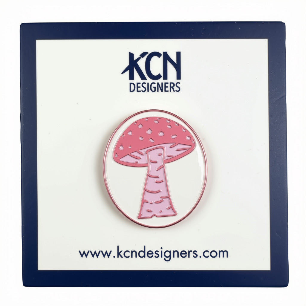 Pink Mushroom Needle Minder - 1
