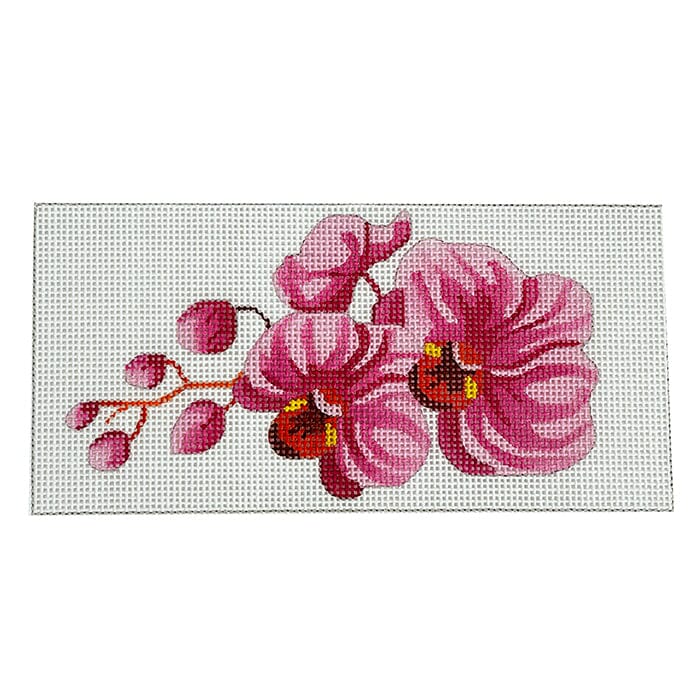Pink Orchid Clutch Insert Painted Canvas Colors of Praise  - 1