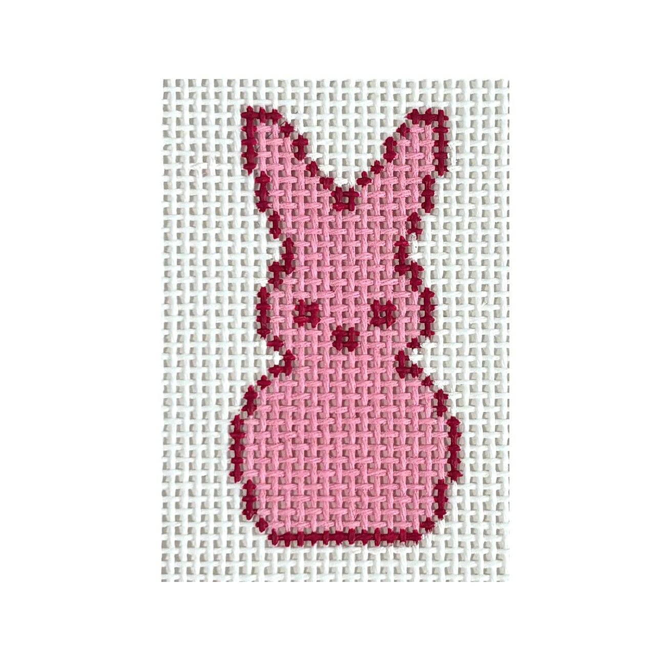 Pink Peep Mini Painted Canvas MF Needlepoint 
