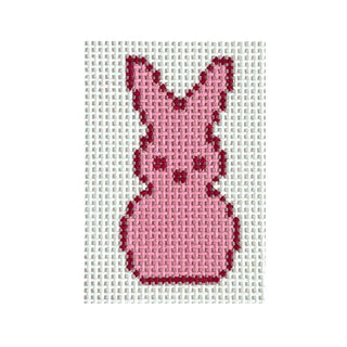 Pink Peep Mini Painted Canvas MF Needlepoint 
