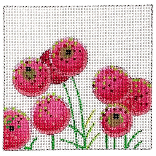 Pink Puffs 3" Square Painted Canvas Colors of Praise 