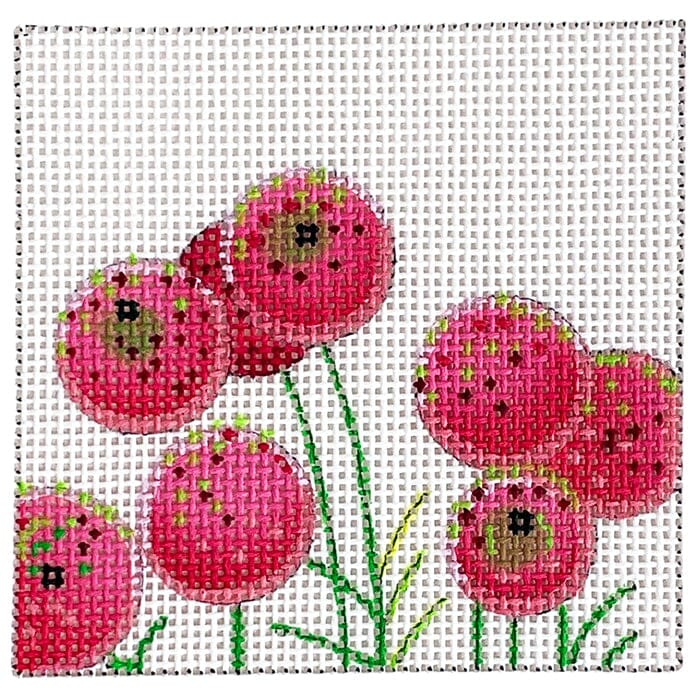 Pink Puffs 3" Square Painted Canvas Colors of Praise  - 1