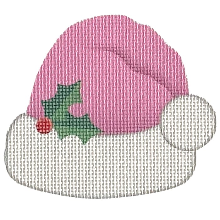 Pink Santa Hat Printed Canvas Pepperberry Designs  - 1