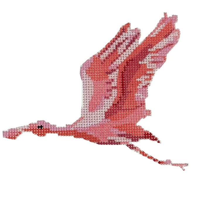Pink Spoonbill Painted Canvas Jessica Tongel Designs  - 1