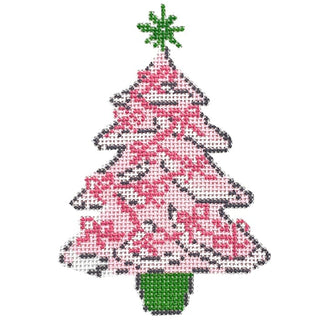 Pink Tree with Bows Painted Canvas KCN Designers 
