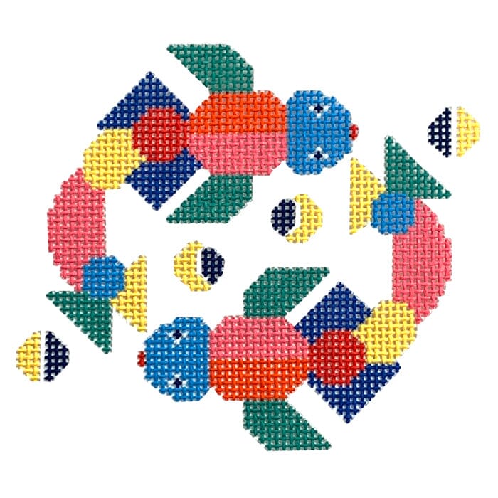 Pisces Painted Canvas Wipstitch Needleworks 
