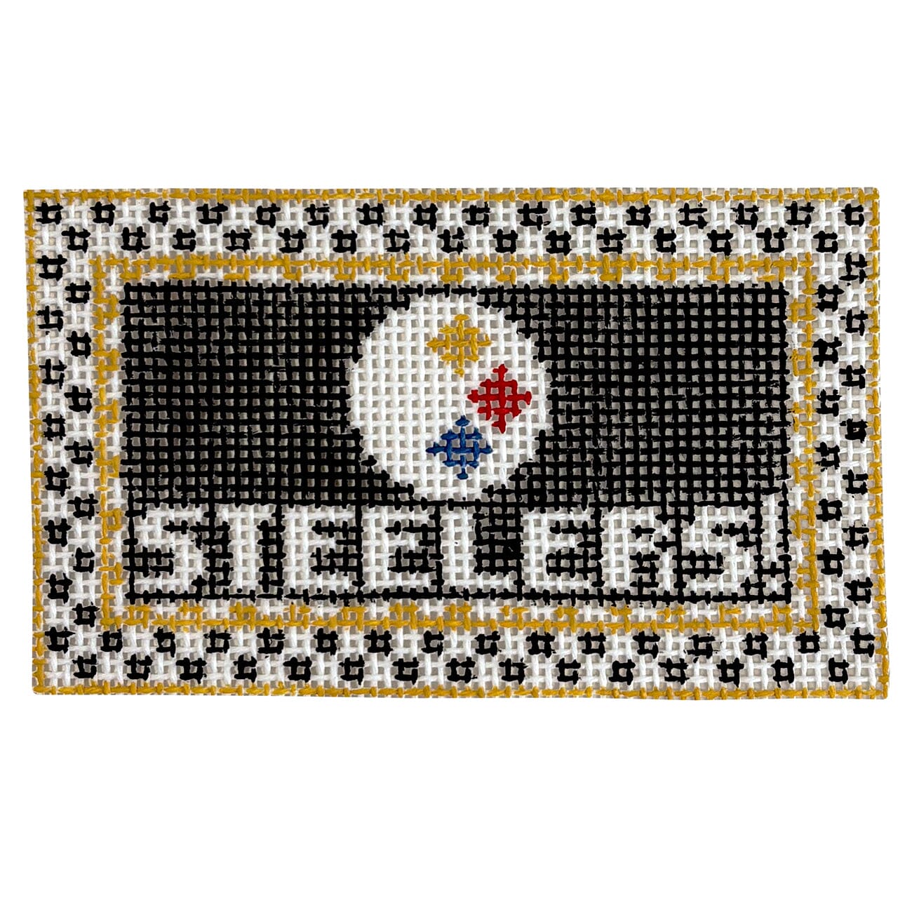 Pittsburgh Steelers! Tiny Teams Painted Canvas Kathy Schenkel Designs  - 1