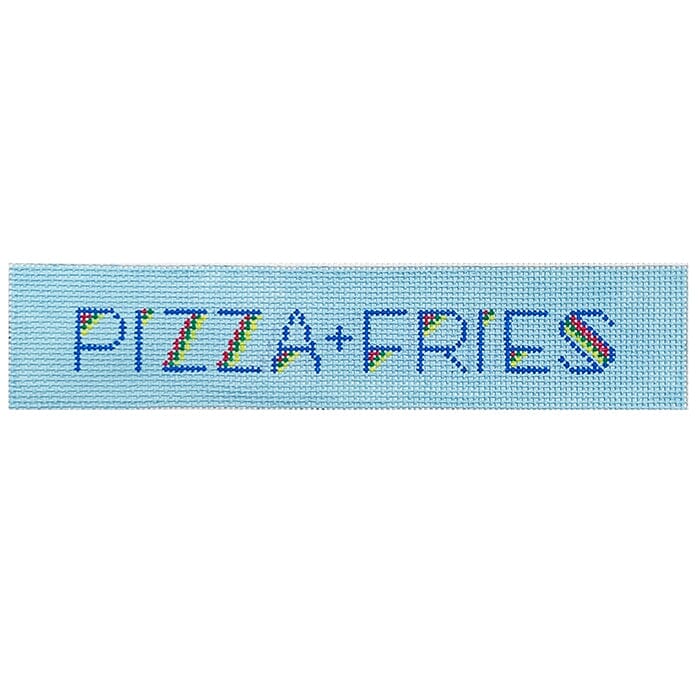 Pizza & Fries Painted Canvas Alice & Blue 