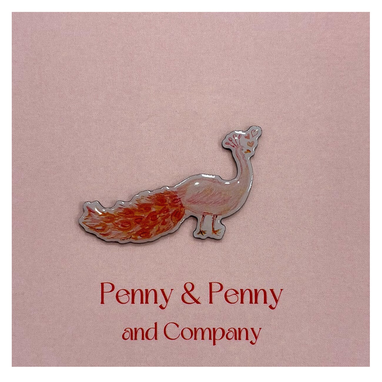 Playful Peacock Needle Minder Accessories Penny & Penny and Company  - 1