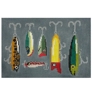 Playing Hooky Pillow Painted Canvas CBK Needlepoint Collections 
