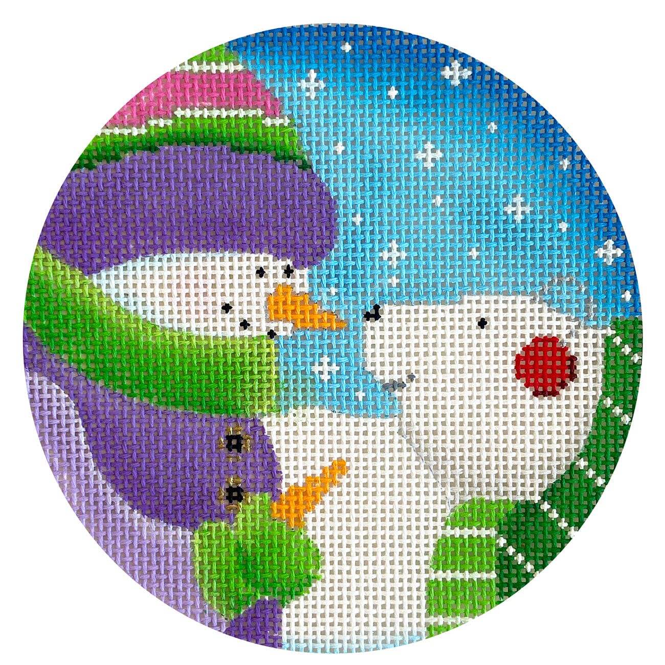 Polar Buddy Ornament Painted Canvas Pepperberry Designs 
