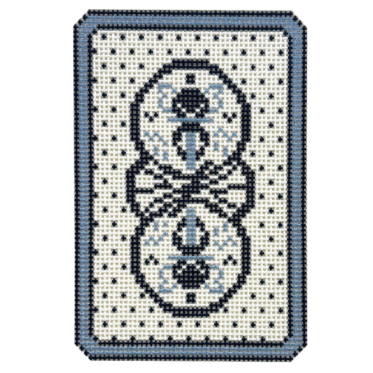 Polka Dot Playing Card Painted Canvas KCN Designers  - 1