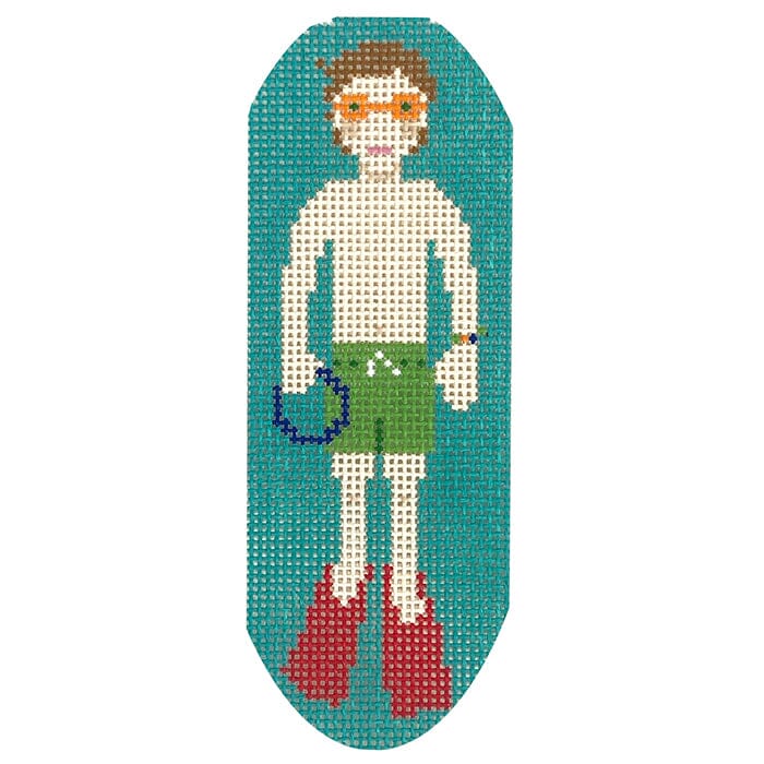 Pool Rat   Boy Painted Canvas Francis Abel Studio 
