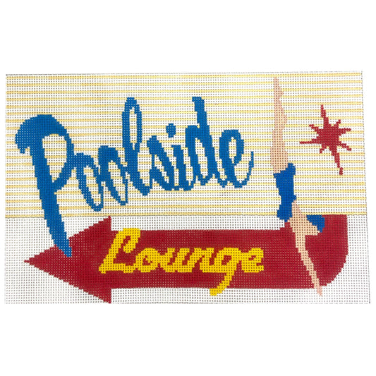 Poolside Lounge Painted Canvas The Meredith Collection 