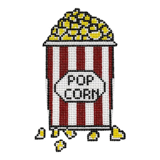 Popcorn Bucket Painted Canvas Judy Tasch 