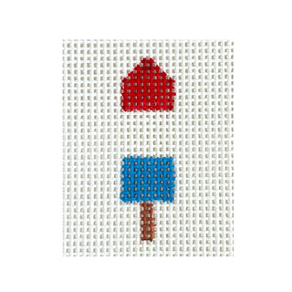 Popsicle Mini Painted Canvas MF Needlepoint 
