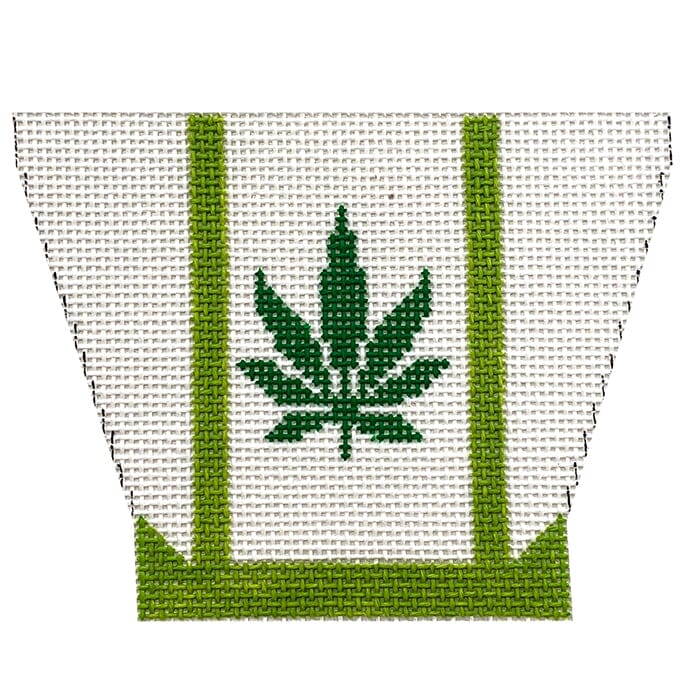 Pot Leaf Painted Canvas Vallerie Needlepoint Gallery 