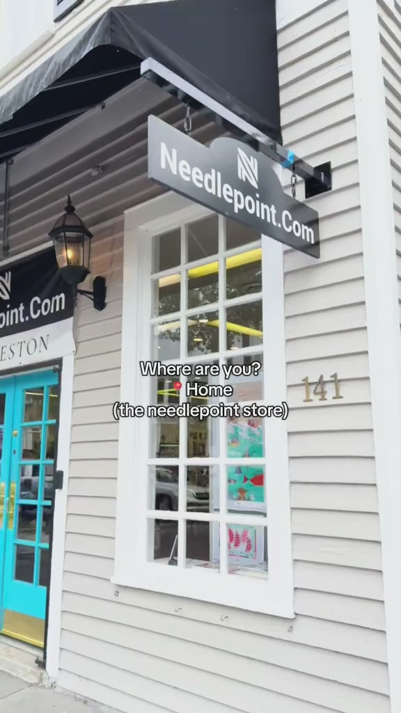 Zig Zag Roof House – Needlepoint.Com