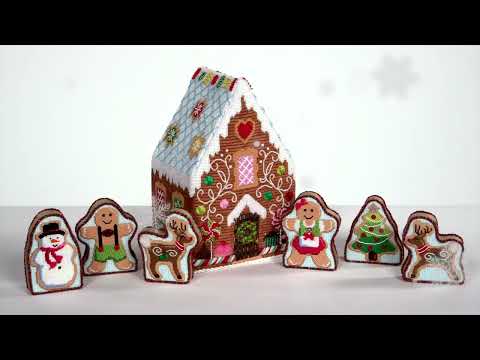 All Six Gingerbread Ornaments Bead and Counted Cross Stitch Kit -  Needlework Projects, Tools & Accessories