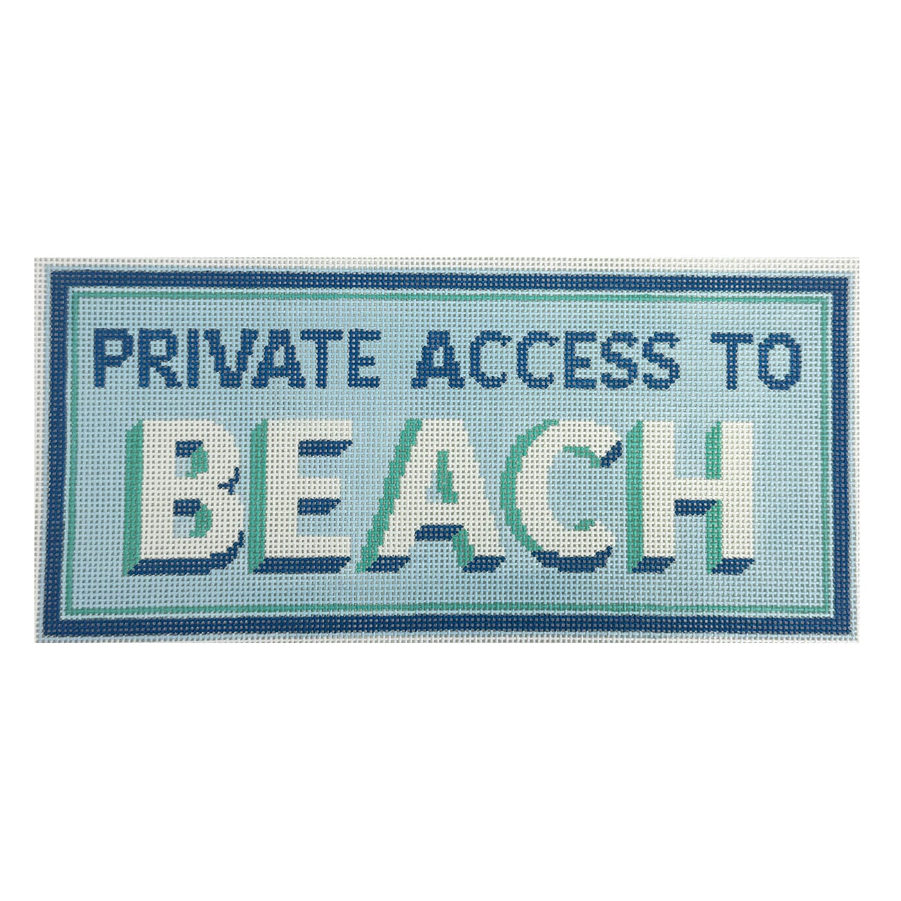Private Beach Painted Canvas Maura Nolan Designs 

