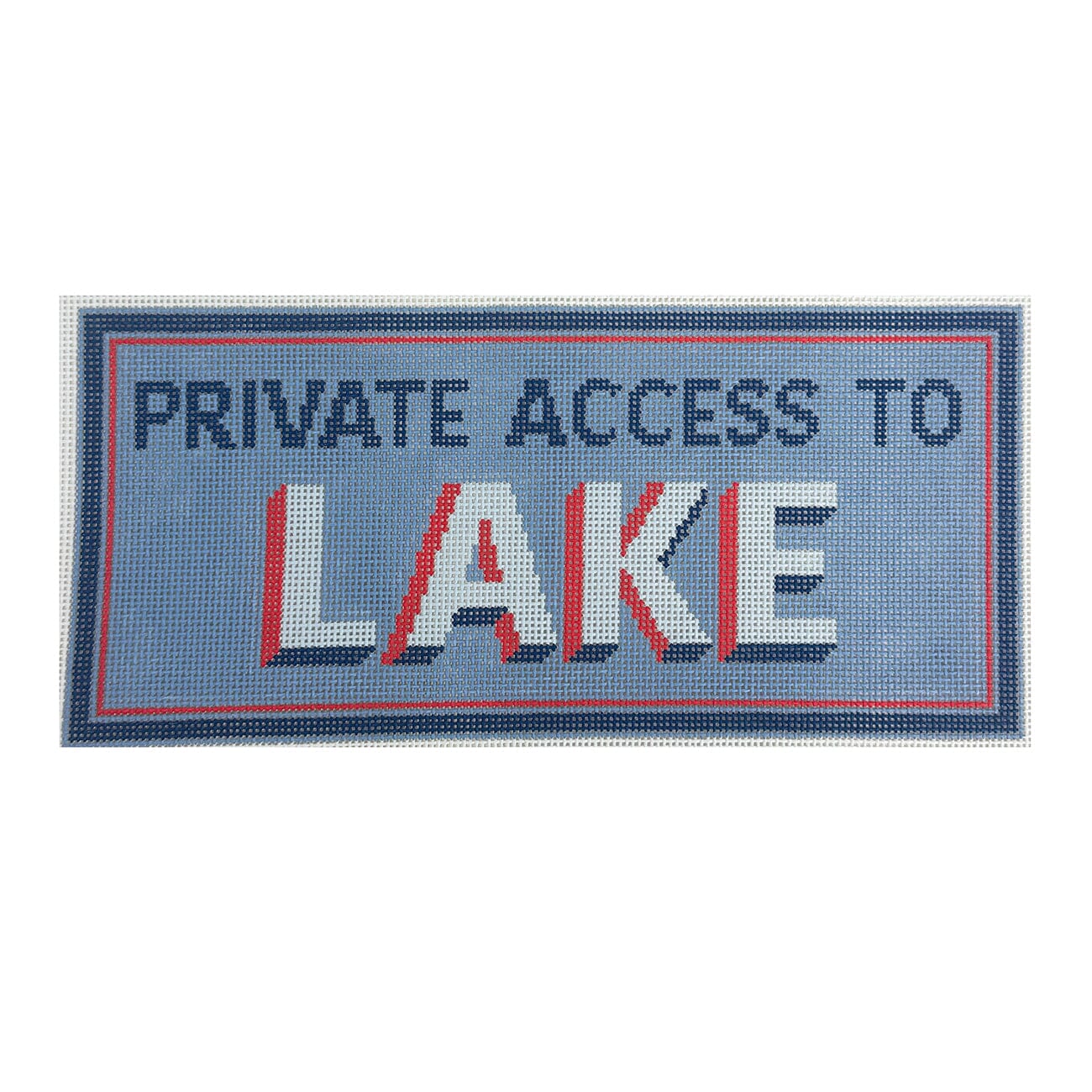 Private Lake Painted Canvas Maura Nolan Designs 
