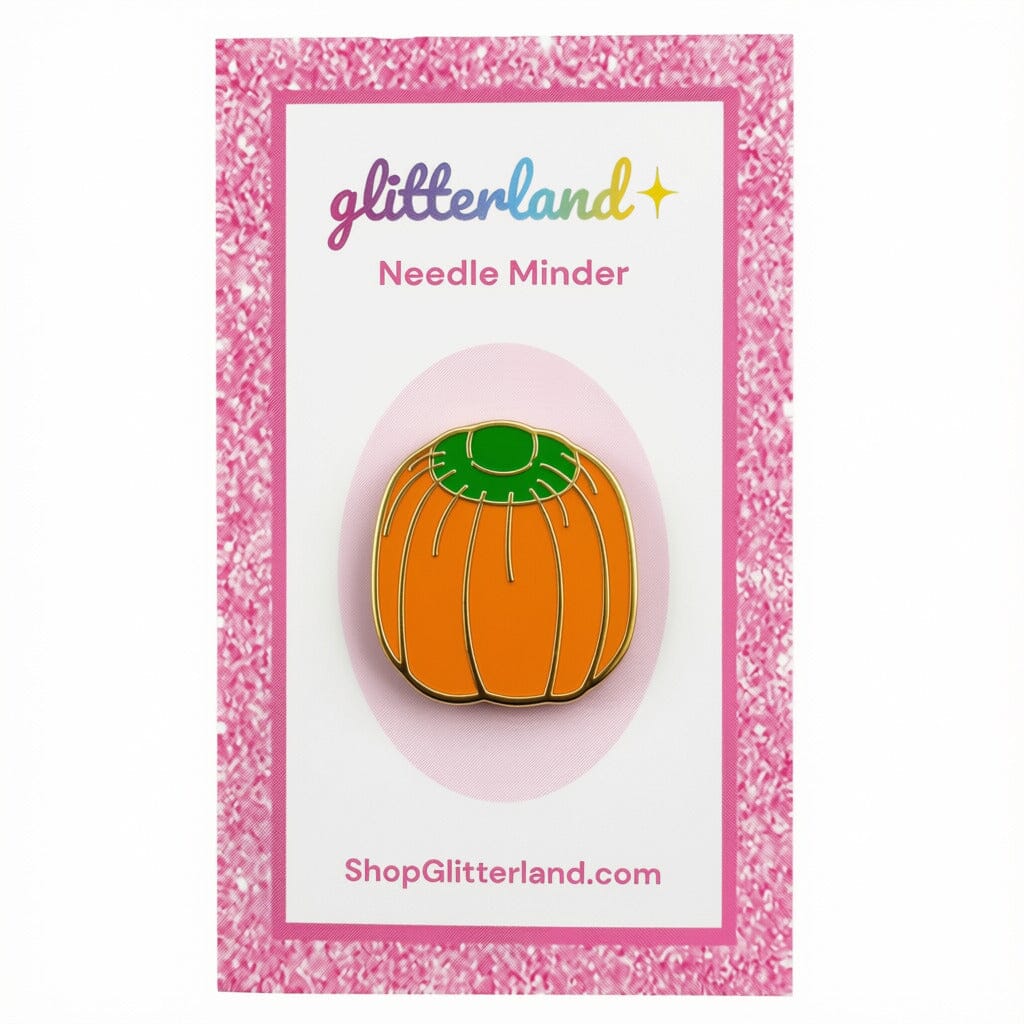 Pumpkin Candy Corn Needle Minder Accessories Glitterland  - 1
