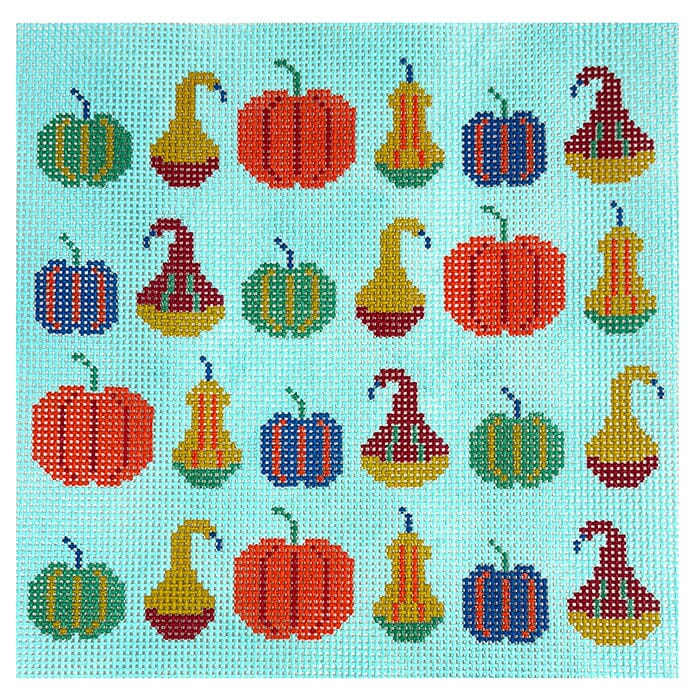 Pumpkin Patch 8" Square Needlepoint.Com 