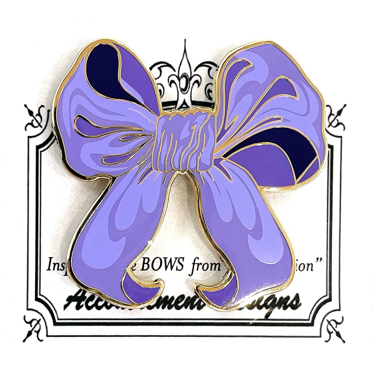 Purple Bow Needleminder Accessories Accoutrement Designs  - 1
