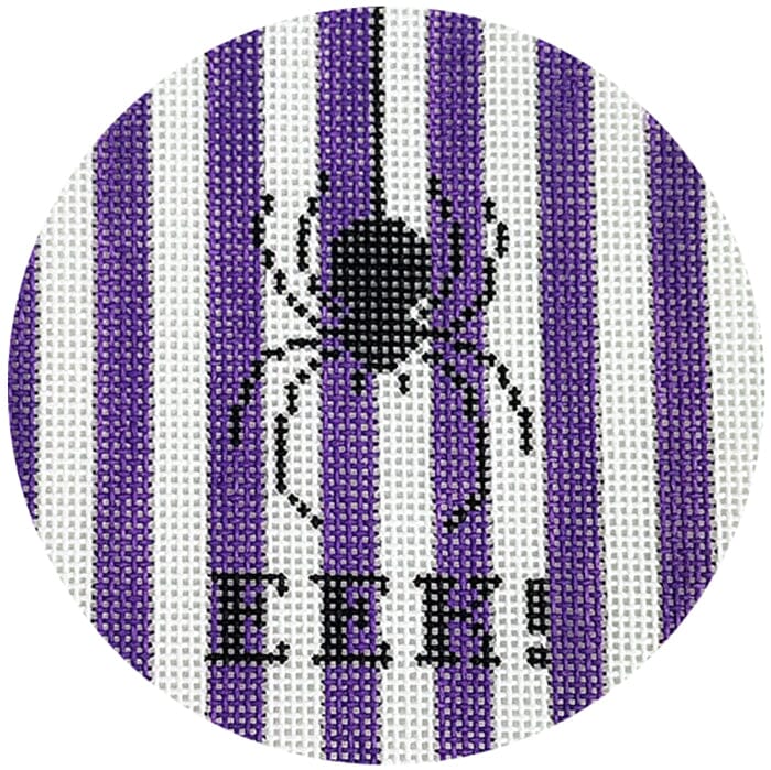 Purple Eek Ornament Painted Canvas Kristine Kingston 