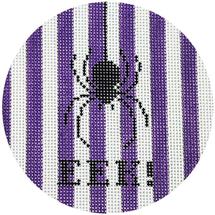 Purple Eek Ornament Painted Canvas Kristine Kingston 
