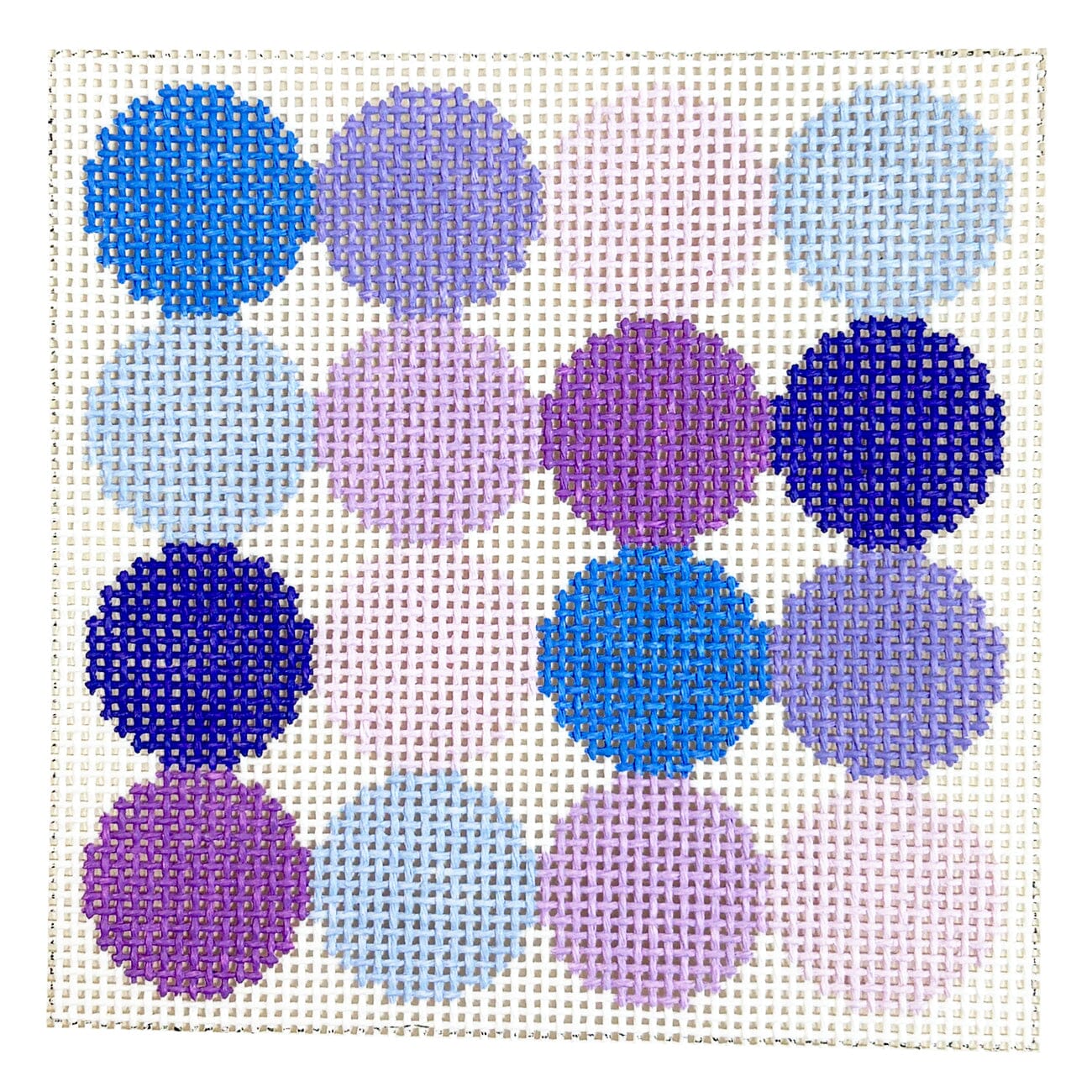 Purple Sampler 5x5 Painted Canvas Elizabeth Crane Swartz Designs  - 1