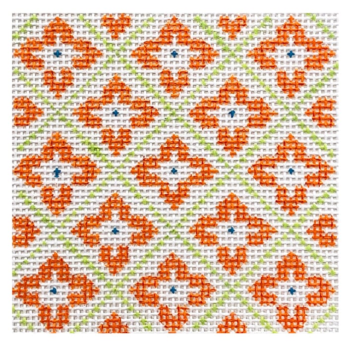 Quatrafoil Painted Canvas Vallerie Needlepoint Gallery  - 1