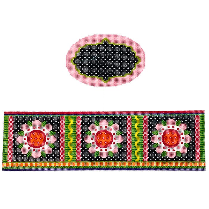 Quilt Black Painted Canvas Funda Scully  - 1