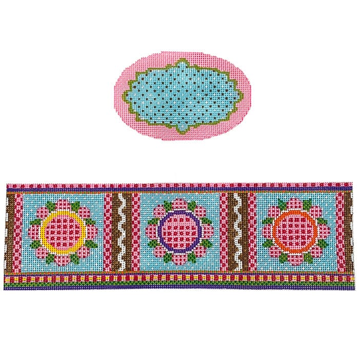 Quilt Pink Painted Canvas Funda Scully  - 1