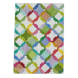 Quilt Rings 2x3 Insert Painted Canvas Elizabeth Crane Swartz Designs 
