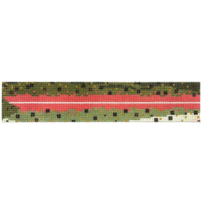 Rainbow Trout Key Fob Painted Canvas Ann Kaye Studio  - 1