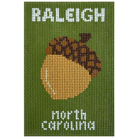 Raleigh Travel Book Passport Insert Painted Canvas Atlantic Blue Canvas 