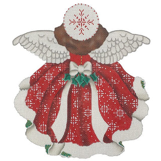 Red Angel Front & Back on 13 Painted Canvas Melissa Shirley Designs 
