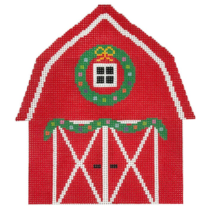 Red Barn Standup Needlepoint.Com 
