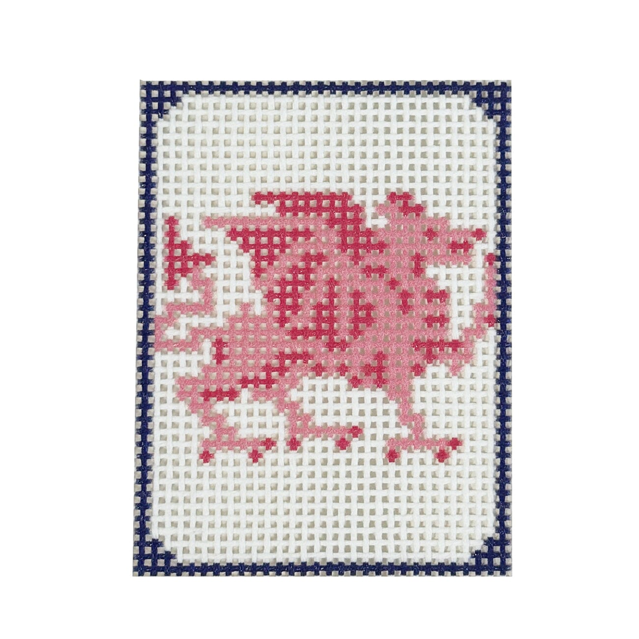 Red Dragon Mahjong Tile Painted Canvas Maura Nolan Designs 
