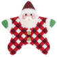 Red Gingham PJ Santa with Stitch Guide Printed Canvas Two Sisters Needlepoint 