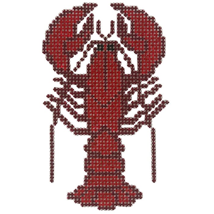 Red Lobster on 13 mesh Painted Canvas Ann Kaye Studio 