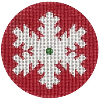 Red Simple Snowflake Painted Canvas Pepperberry Designs 
