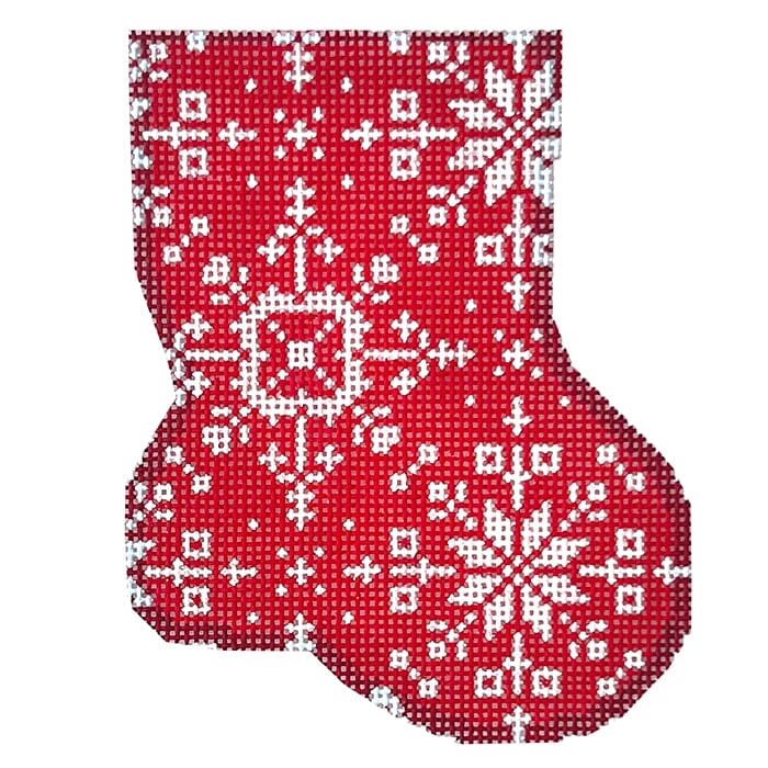 Red Snowflake Mini Sock
