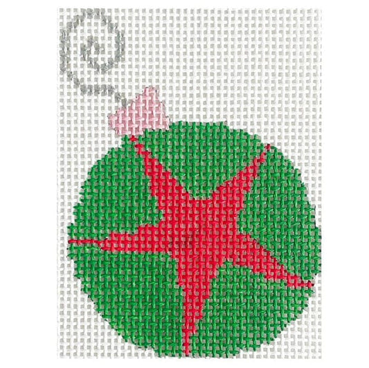 Red Star Bauble Painted Canvas Pippin 