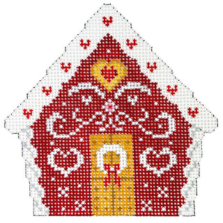 Red Velvet Lace House Painted Canvas Susan Roberts Needlepoint Designs Inc. 
